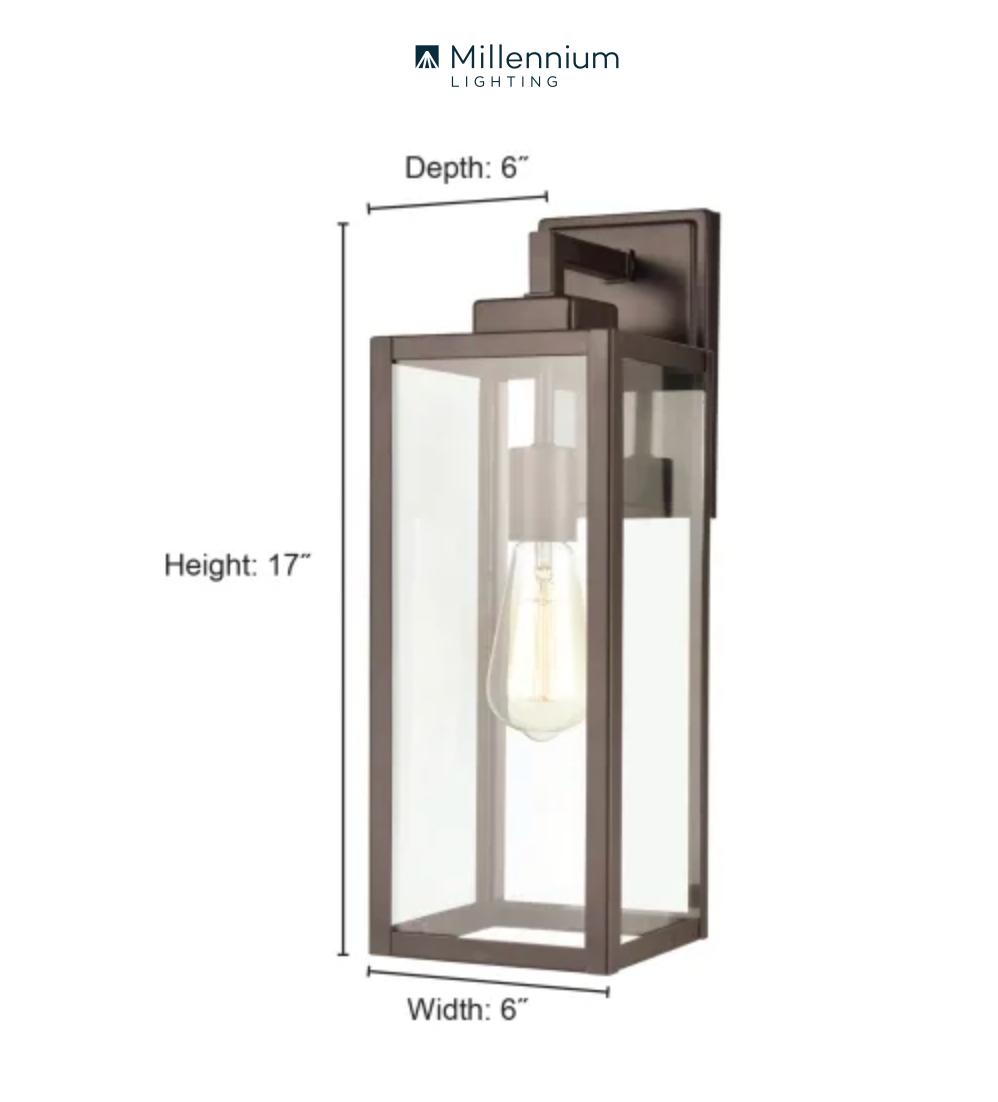 Millenium 17" Outdoor/Indoor Wall Sconce