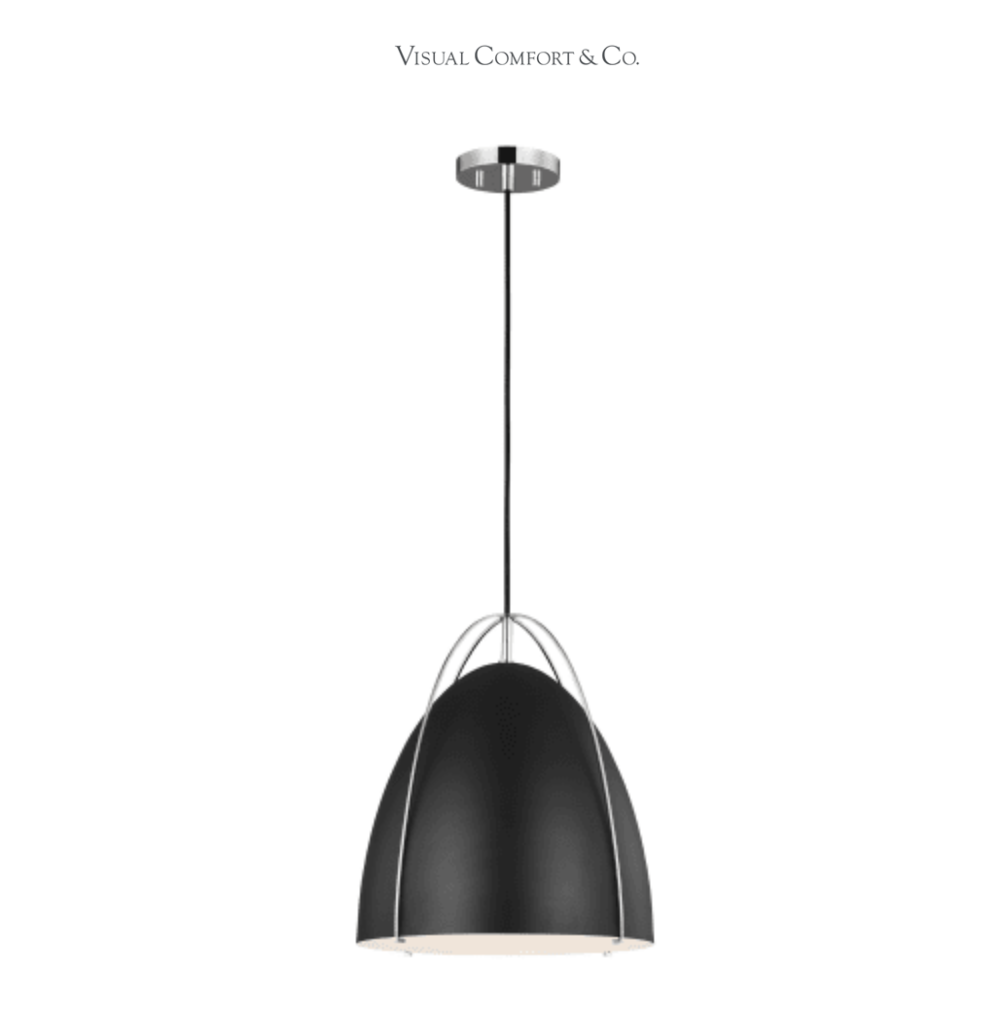 Visual Comfort Norman 13" Wide Pendant with LED Bulbs