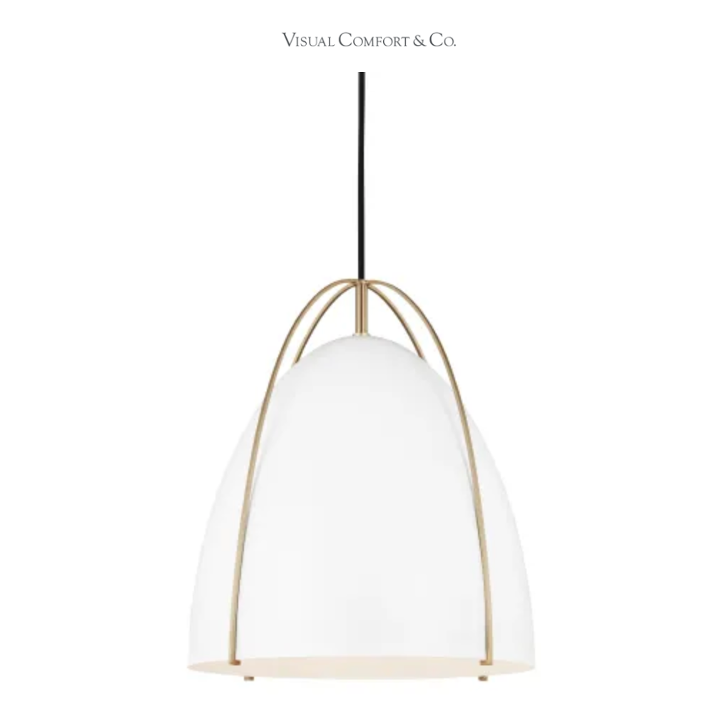 Visual Comfort Norman 13" Wide Pendant with LED Bulbs