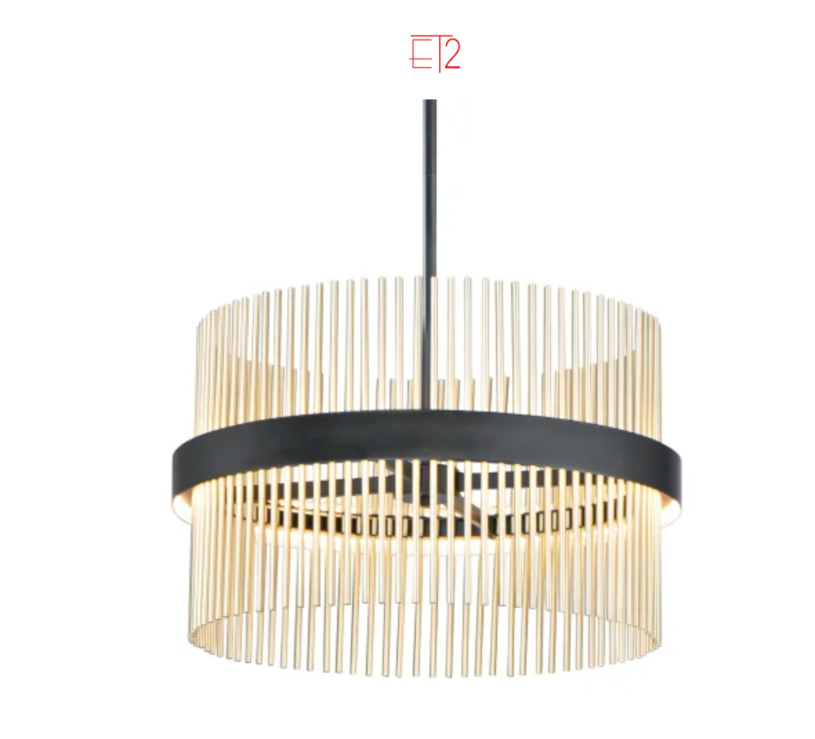 ET2 Chimes 24" Wide LED Drum Chandelier