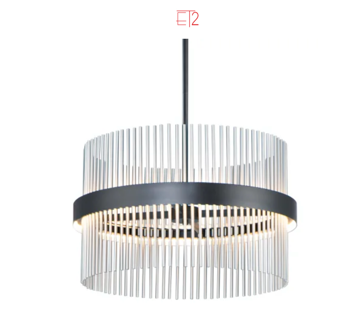 ET2 Chimes 24" Wide LED Drum Chandelier