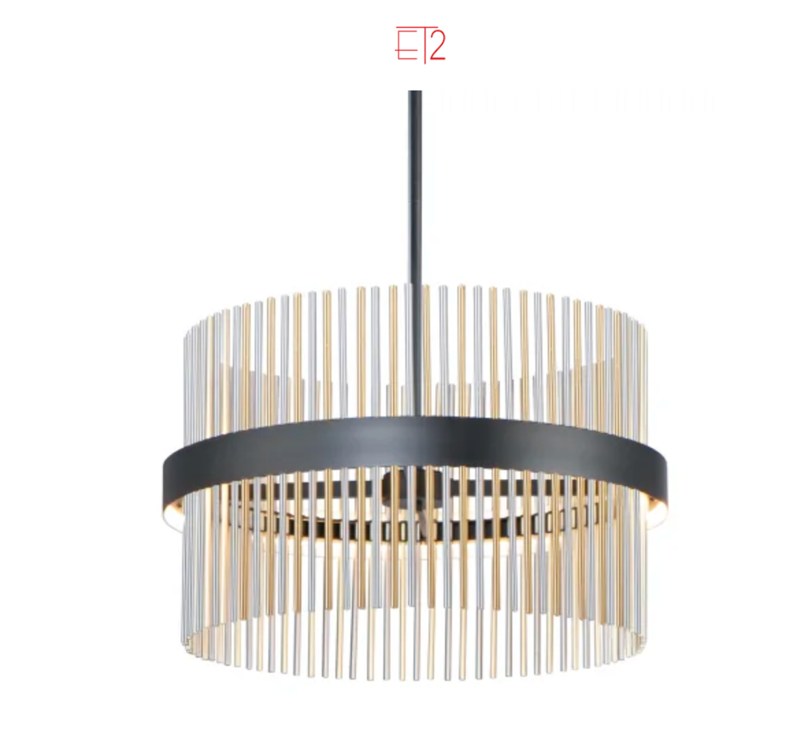 ET2 Chimes 24" Wide LED Drum Chandelier