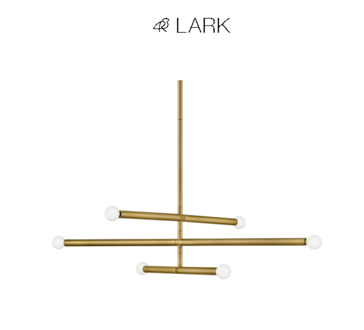 Lark Millie 6 Light 36" Wide Abstract Pendant / Semi-Flush Ceiling Fixture