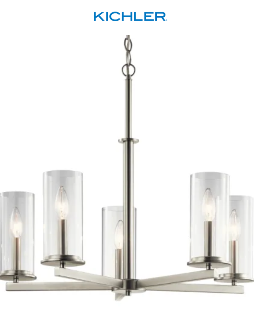 Kichler Crosby 5 Light 27" Wide Taper Candle Chandelier