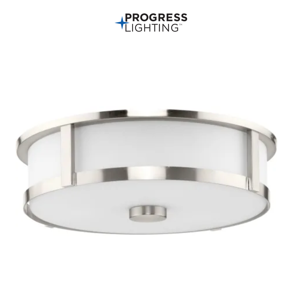 Progress Lighting Gilliam 3 Light 17" Wide Flush Mount Drum Ceiling Fixture